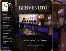 Tablet Screenshot of bebopjazzclub.net